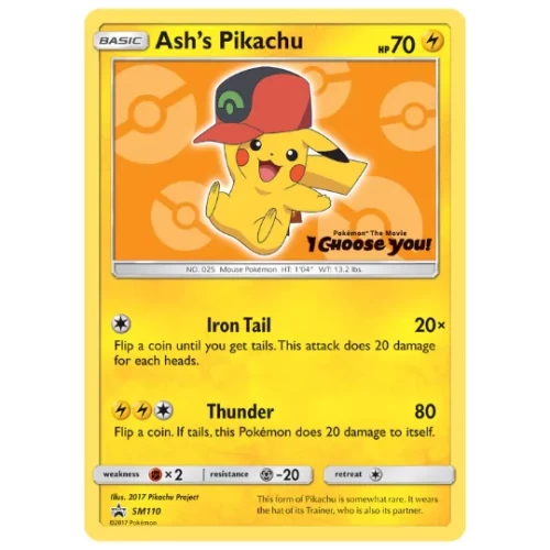 Ash's Pikachu - SM110 Promo
